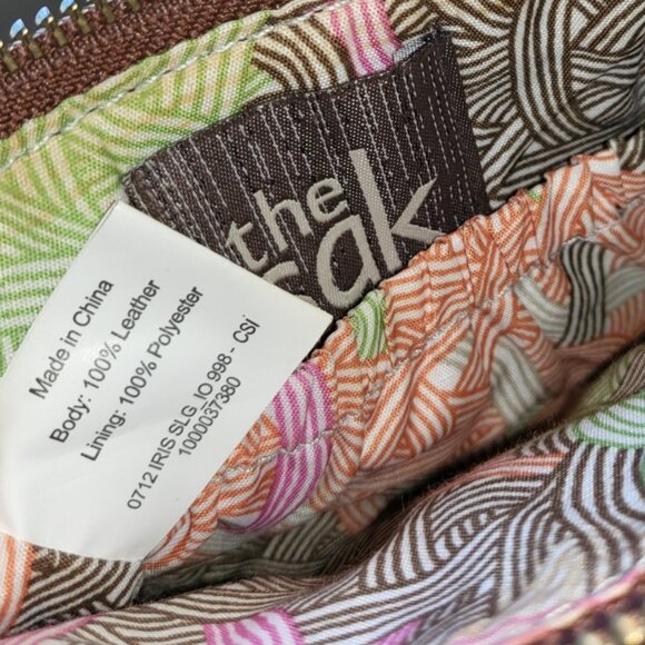 The Sak Wristlet Leather Bag Patchwork Striped Boho Wallet Retro - Picture 5 of 11